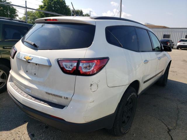 1GNKRFED0FJ157129 - 2015 CHEVROLET TRAVERSE LS WHITE photo 4