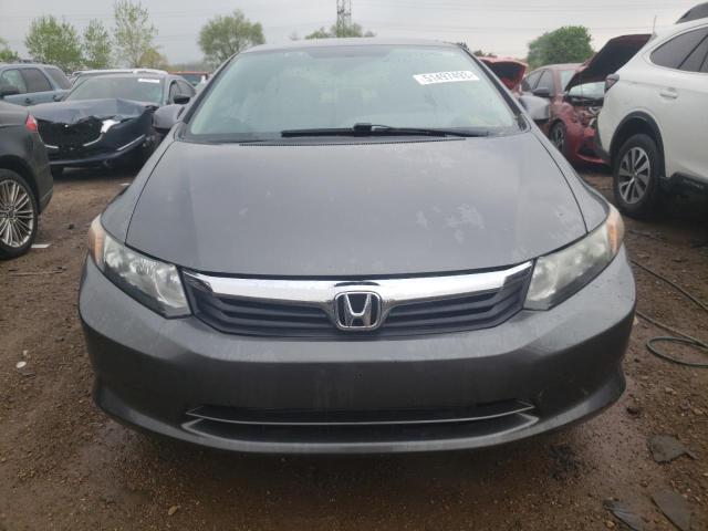 2HGFB2F6XCH525886 - 2012 HONDA CIVIC HF GRAY photo 5