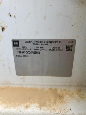 1GB4KYCYXHF156653 - 2017 CHEVROLET SILVERADO K3500 WHITE photo 12