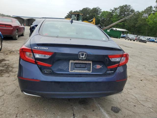 1HGCV3F17JA009484 - 2018 HONDA ACCORD HYBRID BLUE photo 6