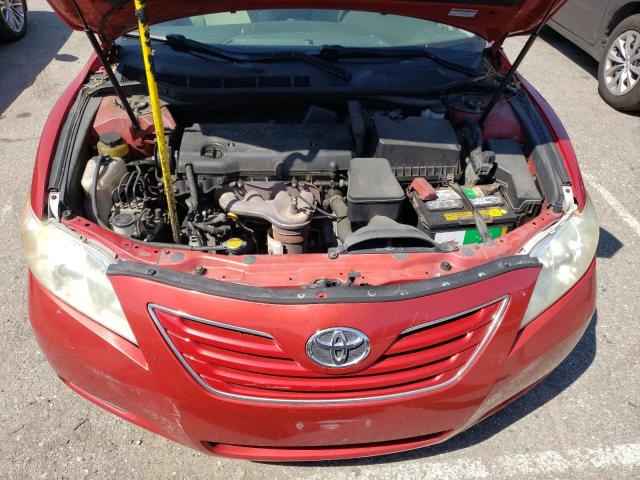 4T1BE46K67U082227 - 2007 TOYOTA CAMRY CE RED photo 11