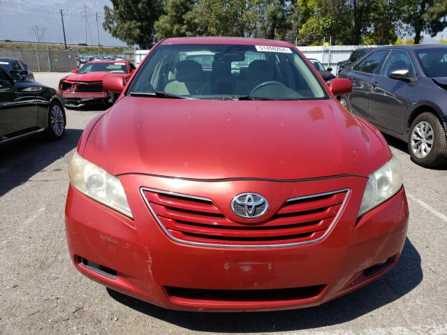 4T1BE46K67U082227 - 2007 TOYOTA CAMRY CE RED photo 5