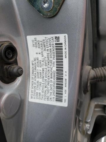 2HGFC2F82LH589922 - 2020 HONDA CIVIC SPORT 银色 照片 12