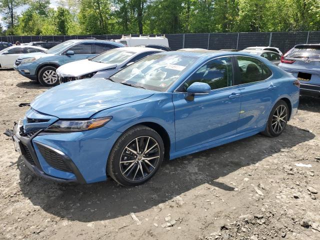 4T1S11AK7PU148320 - 2023 TOYOTA CAMRY SE NIGHT SHADE BLUE photo 1