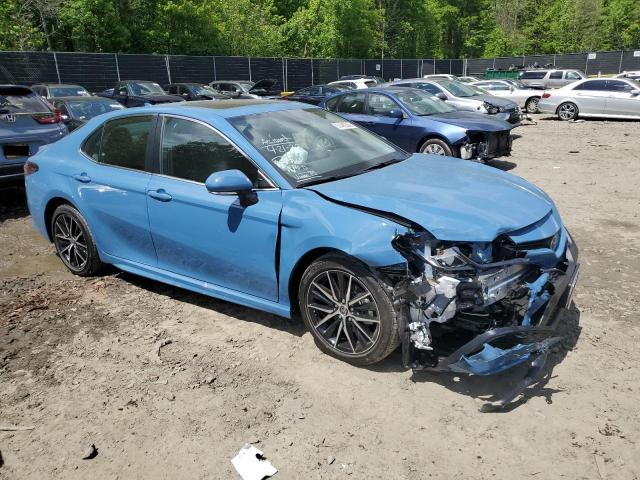4T1S11AK7PU148320 - 2023 TOYOTA CAMRY SE NIGHT SHADE BLUE photo 4