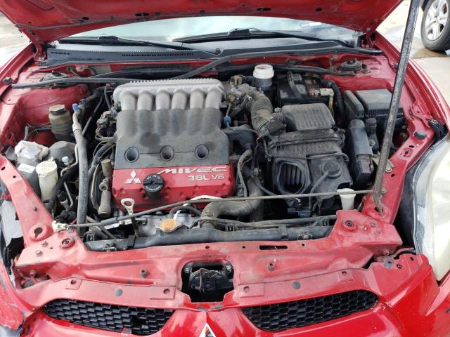 4A3AK34T46E007403 - 2006 MITSUBISHI ECLIPSE GT RED photo 11