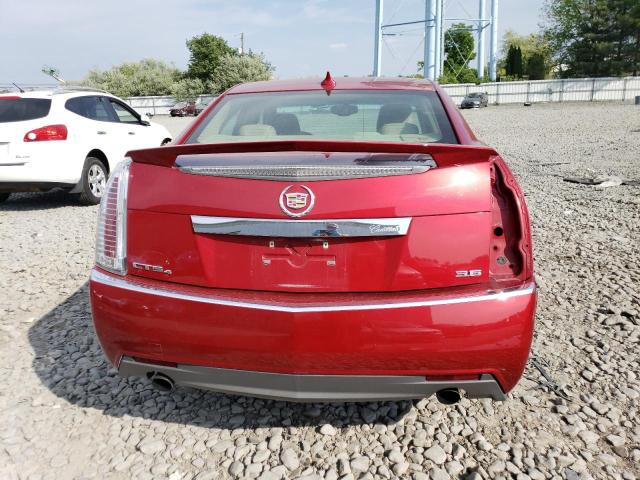 1G6DL5ED1B0166339 - 2011 CADILLAC CTS PERFORMANCE COLLECTION RED photo 6