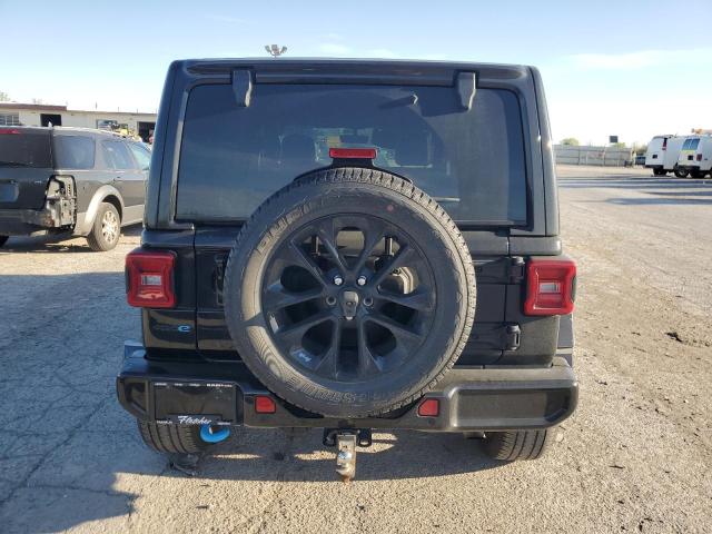 1C4JJXP68MW642232 - 2021 JEEP WRANGLER U SAHARA 4XE BLACK photo 6