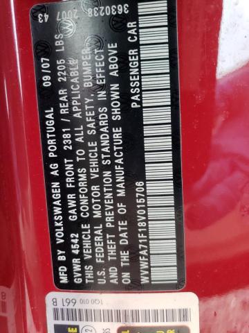 WVWFA71F18V015706 - 2008 VOLKSWAGEN EOS LUX 红色 照片 13
