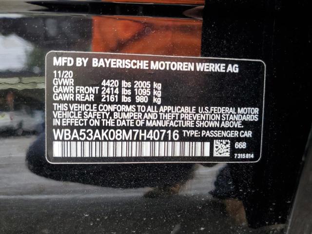 WBA53AK08M7H40716 - 2021 BMW 228I Қара фото 13