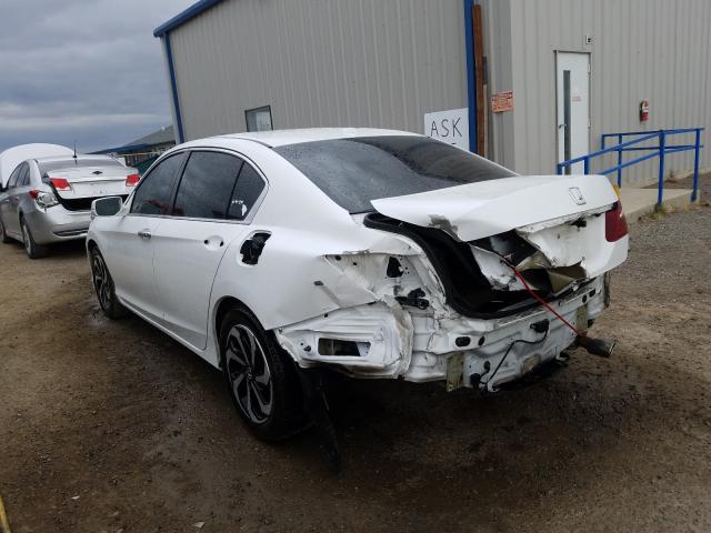 1HGCR2F86HA109131 - 2017 HONDA ACCORD EXL WHITE photo 3