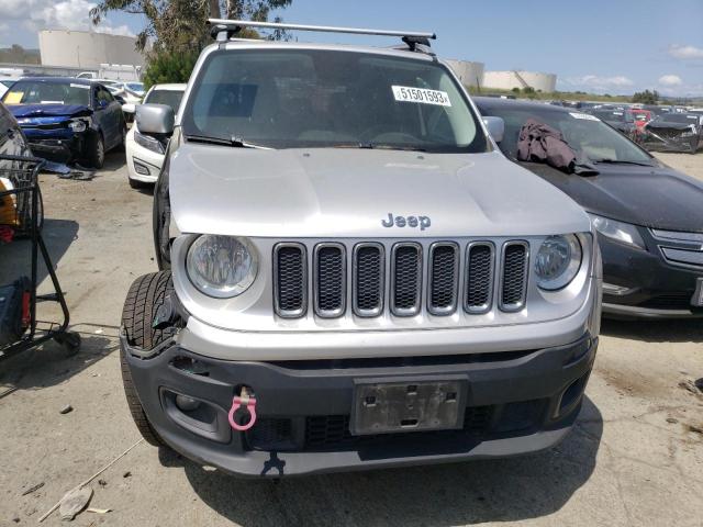 ZACCJBDT2FPB31704 - 2015 JEEP RENEGADE LIMITED SILVER photo 5