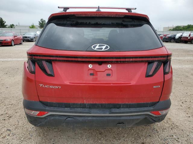 5NMJBCAE7NH123585 - 2022 HYUNDAI TUCSON SEL RED photo 6