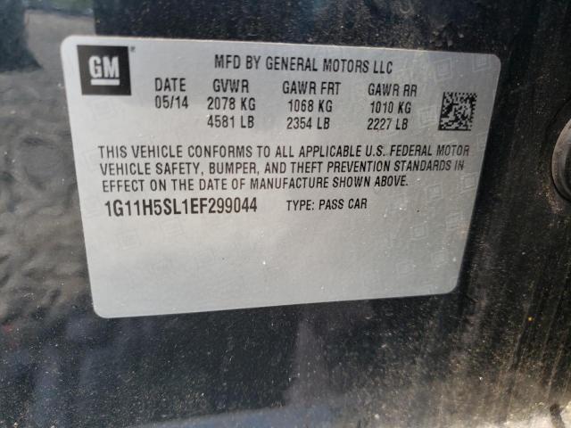 1G11H5SL1EF299044 - 2014 CHEVROLET MALIBU LTZ გრაფიტი ფოტო 12