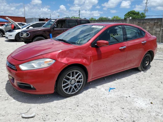 1C3CDFCHXDD135513 - 2013 DODGE DART LIMITED RED photo 1