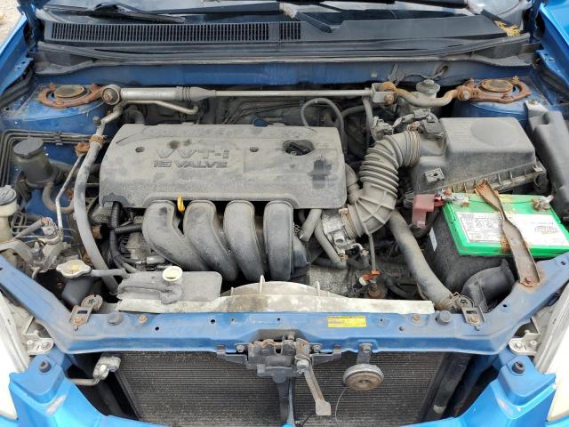 2T1KR32E67C649424 - 2007 TOYOTA COROLLA MA XR BLUE photo 11