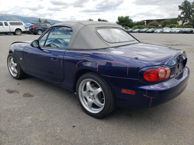 JM1NB353730308369 - 2003 MAZDA MX-5 MIATA BASE BLUE photo 2