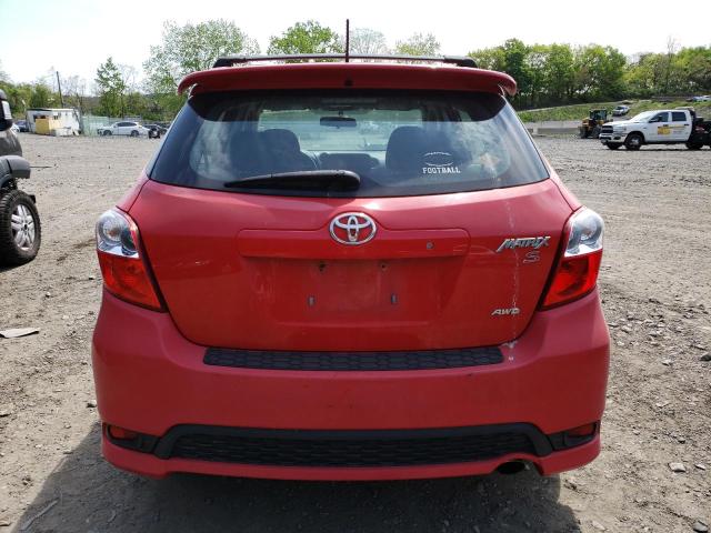 2T1LE4EEXBC020324 - 2011 TOYOTA COROLLA MA S RED photo 6