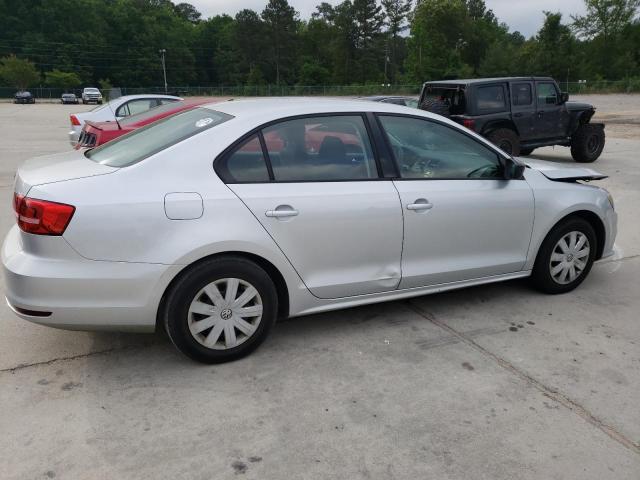 3VW2K7AJ8FM326022 - 2015 VOLKSWAGEN JETTA BASE فضي صورة 3