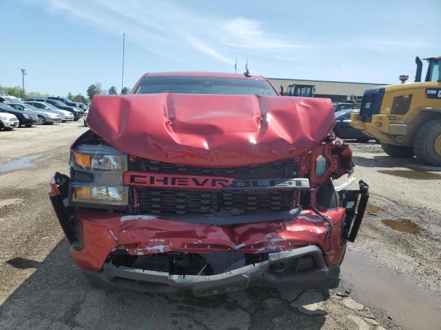 3GCPWBEK3MG433493 - 2021 CHEVROLET SILVERADO C1500 CUSTOM RED photo 5