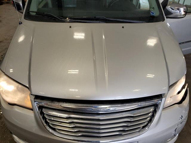 2C4RC1CG1CR124253 - 2012 CHRYSLER TOWN & COU TOURING L SILVER photo 12