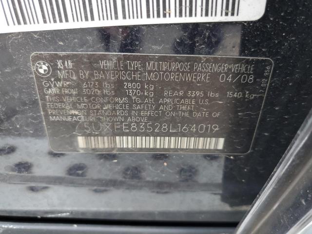 5UXFE83528L164019 - 2008 BMW X5 4.8I BLACK photo 13