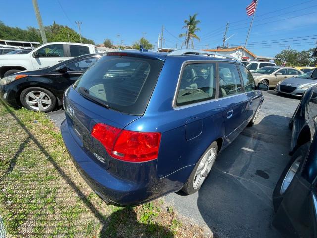 WAUKF78E57A160232 - 2007 AUDI A4 2.0T AVANT QUATTRO BLUE photo 4