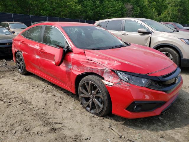 2HGFC2F89MH535373 - 2021 HONDA CIVIC SPORT 红色 照片 4