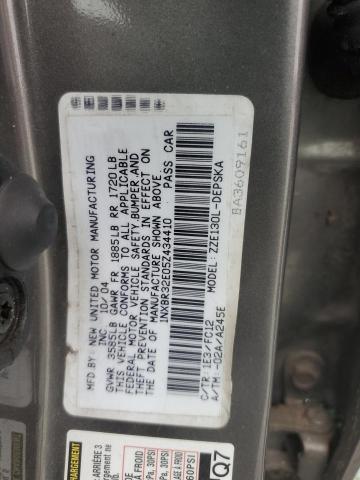 1NXBR32E05Z434410 - 2005 TOYOTA COROLLA CE 灰色 照片 12