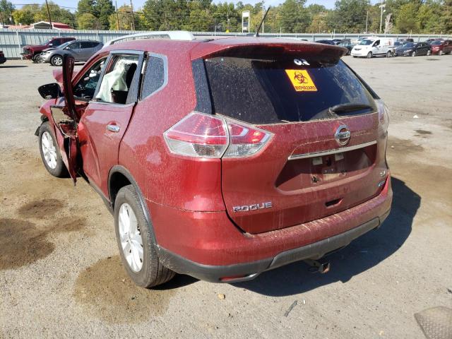 5N1AT2MT5EC751530 - 2014 NISSAN ROGUE S RED photo 3