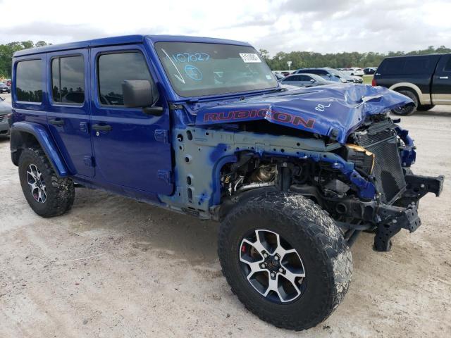 1C4HJXFG0KW661928 - 2019 JEEP WRANGLER RUBICON BLUE photo 4