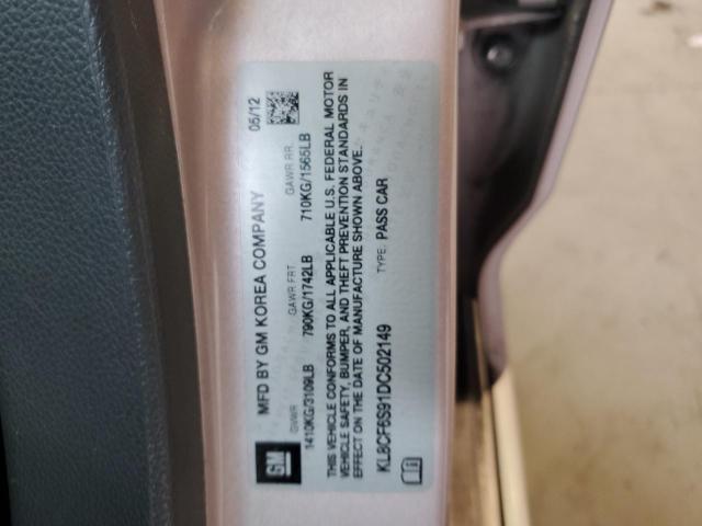 KL8CF6S91DC502149 - 2013 CHEVROLET SPARK 2LT PINK photo 13