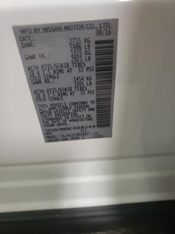 5N1DR2MN0HC608549 - 2017 NISSAN PATHFINDER S WHITE photo 13