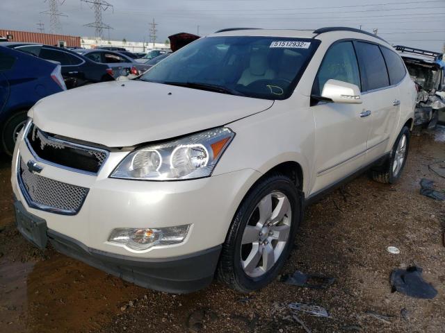 1GNKVLED1BJ399688 - 2011 CHEVROLET TRAVERSE LTZ WHITE photo 2