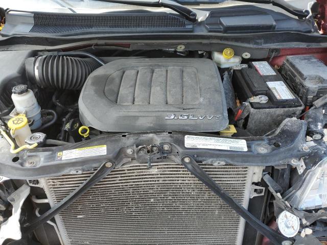 2C4RC1CGXCR393206 - 2012 CHRYSLER TOWN & COU TOURING L RED photo 12