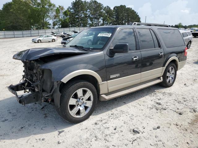 1FMFK175X7LA85431 - 2007 FORD EXPEDITION EL EDDIE BAUER GRAY photo 1