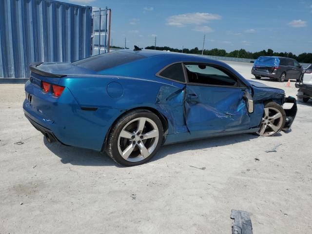 2G1FK1EJ0A9143168 - 2010 CHEVROLET CAMARO SS BLUE photo 3