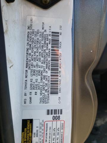 5TEUU42N76Z219634 - 2006 TOYOTA TACOMA ACCESS CAB ნაცრისფერი ფოტო 12