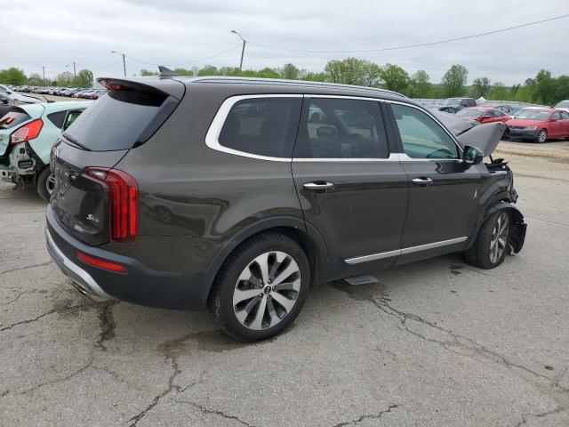 5XYP6DHC2LG046639 - 2020 KIA TELLURIDE S BROWN photo 3