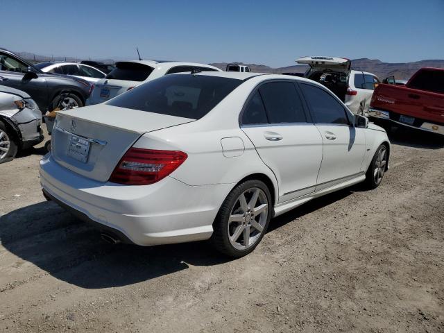 WDDGF5HB1CR196181 - 2012 MERCEDES-BENZ C 350 WHITE photo 3