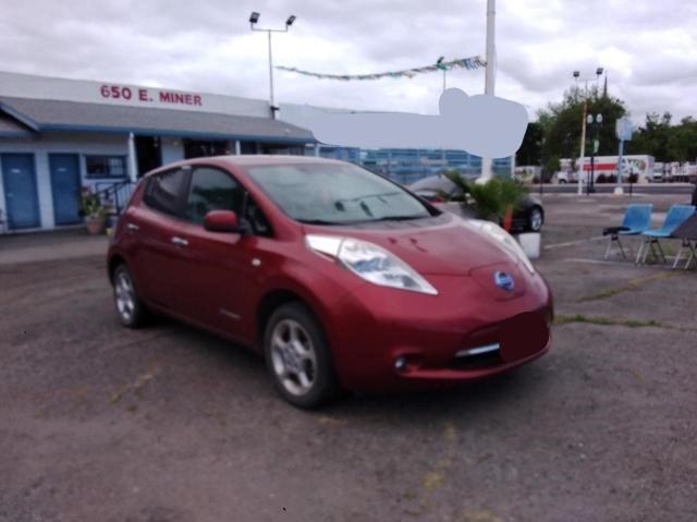 JN1AZ0CP4BT000865 - 2011 NISSAN LEAF SV RED photo 1