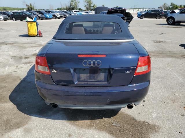 WAUAC48HX5K005986 - 2005 AUDI A4 1.8 CABRIOLET BLUE photo 6