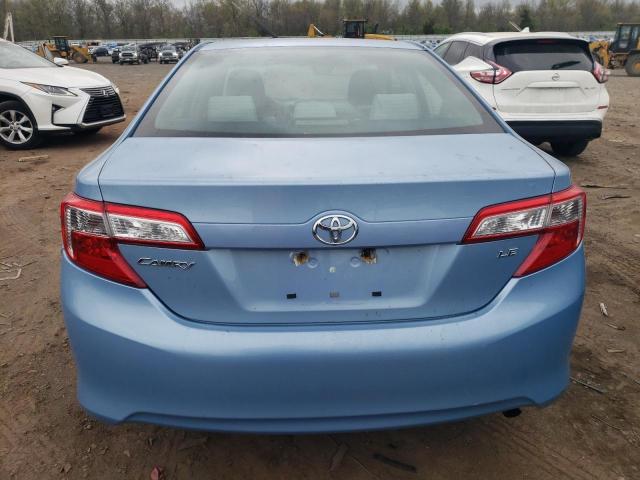 4T4BF1FK8CR195172 - 2012 TOYOTA CAMRY BASE BLUE photo 6