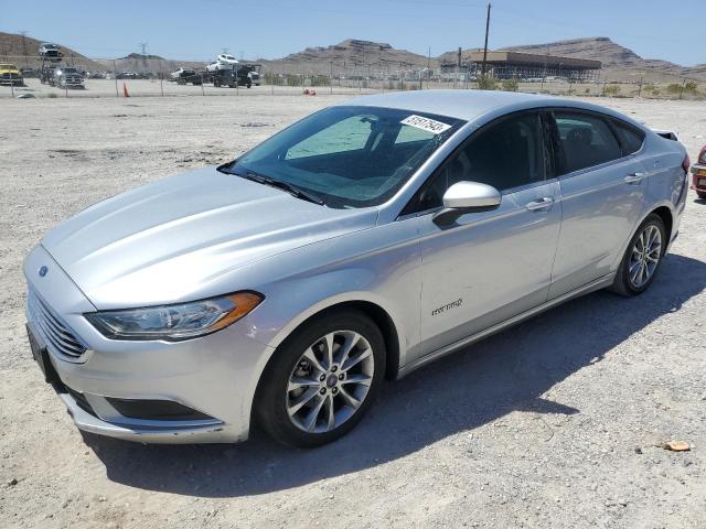 3FA6P0LU0HR285479 - 2017 FORD FUSION SE HYBRID SILVER photo 1