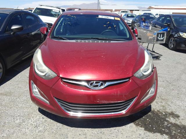 5NPDH4AE6EH499389 - 2014 HYUNDAI ELANTRA SE RED photo 5