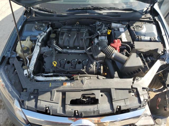 3FAHP0CG6CR189724 - 2012 FORD FUSION SEL BLUE photo 11