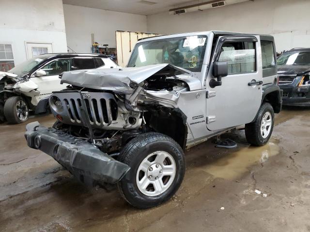 1C4AJWAG2DL691715 - 2013 JEEP WRANGLER SPORT GRAY photo 1