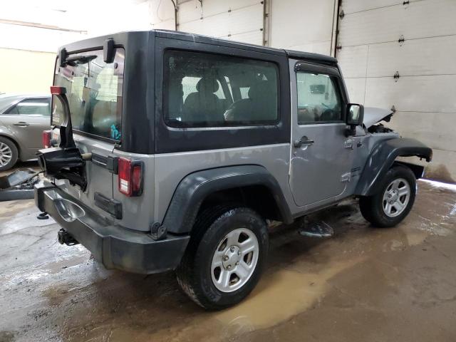 1C4AJWAG2DL691715 - 2013 JEEP WRANGLER SPORT GRAY photo 3