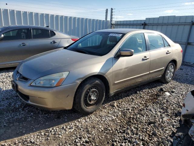 1HGCM56313A017003 - 2003 HONDA ACCORD LX TAN photo 1