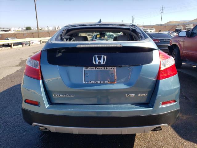 5J6TF2H54DL005501 - 2013 HONDA CROSSTOUR EXL TURQUOISE photo 6